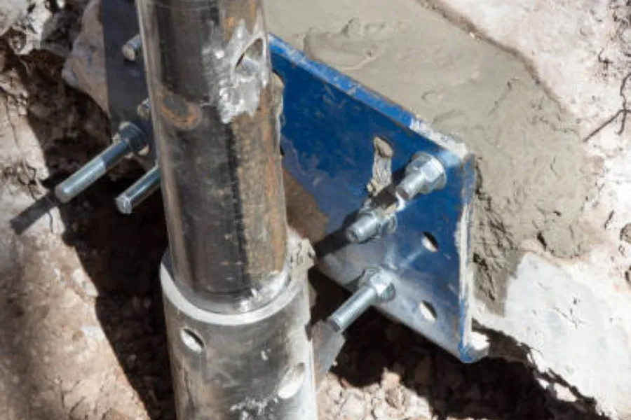 Steel Push Pier Installation in Bartow
